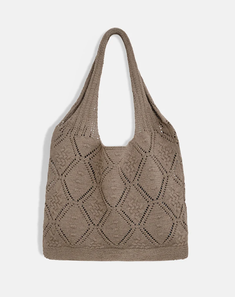 Fika Häkeltasche in Braun