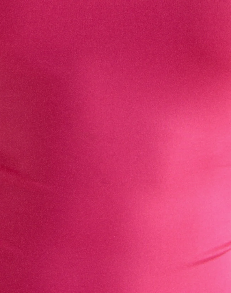 Jasila Vest Oberteil in Hot Pink