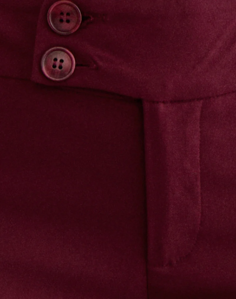 Falita Hose in Tailoring Burgundy