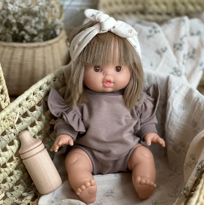Puppe "Zoe" 34cm mit blonden Haaren und braunen Augen