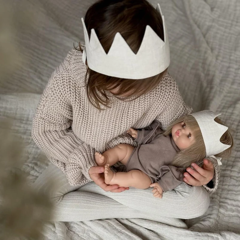 Puppe "Zoe" 34cm mit blonden Haaren und braunen Augen