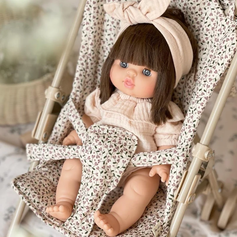 Puppe "Chloe" 34cm mit braunen Haaren und blauen Augen
