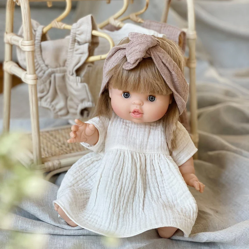Puppe "Yze" 34cm mit blonden Haaren und blauen Augen