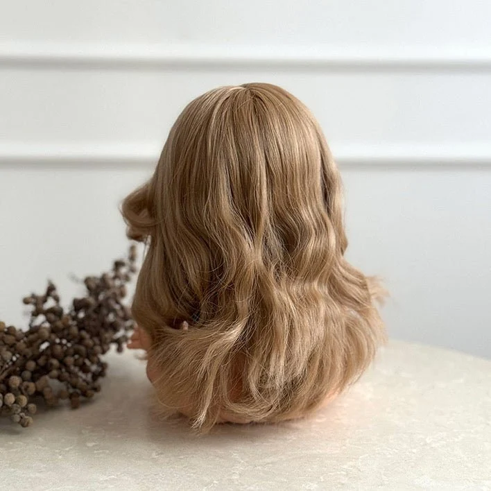 Puppe "Alienor" 34cm mit blonden langen Haaren und blauen Augen