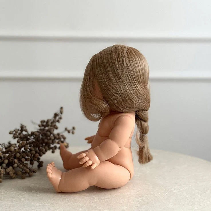 Puppe "Alienor" 34cm mit blonden langen Haaren und blauen Augen