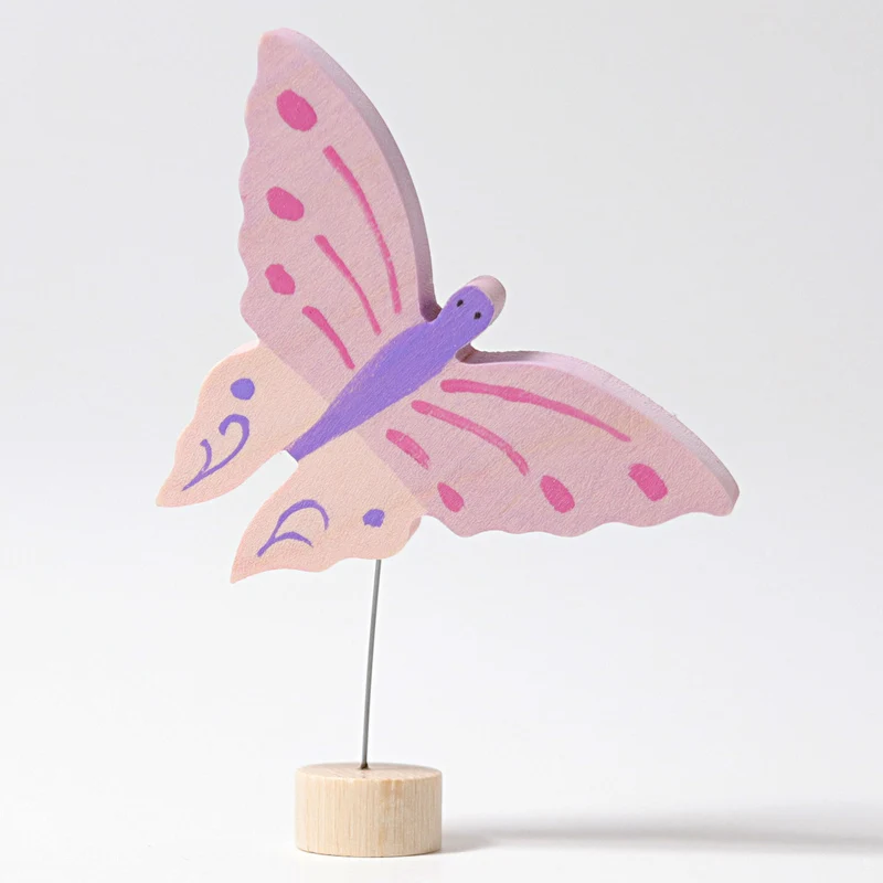 Grimms 04240 Steckfigur rosa Schmetterling Geburtstagsstecker