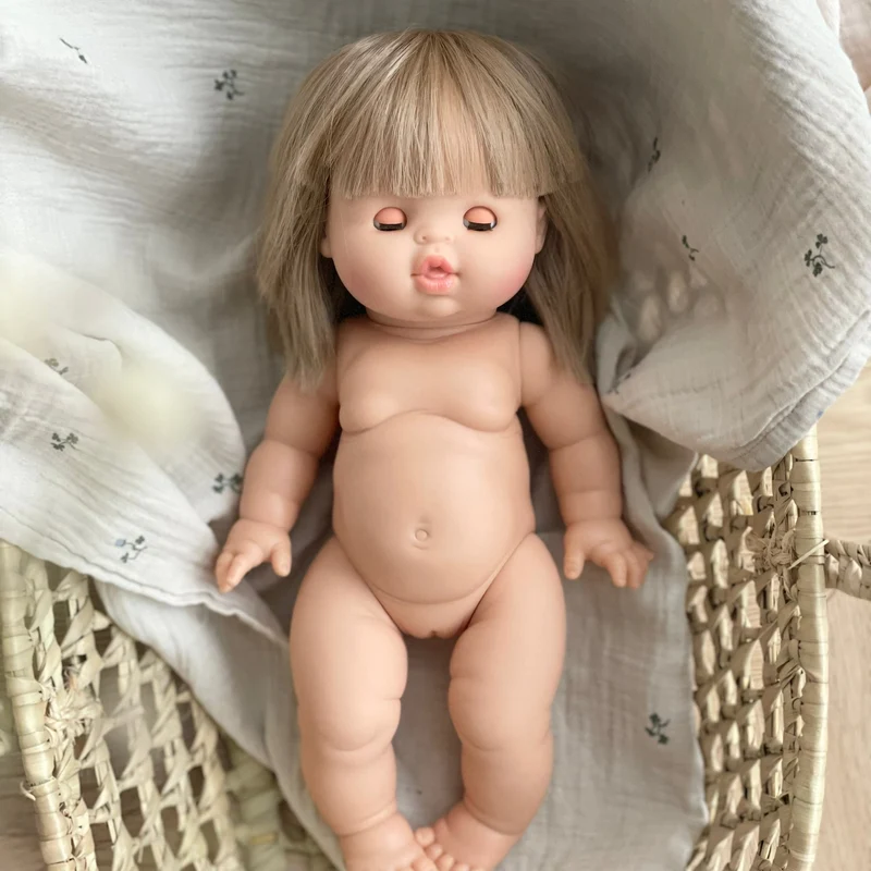 Puppe "Yze sleepy" 34cm blond mit schlafenden blauen Augen