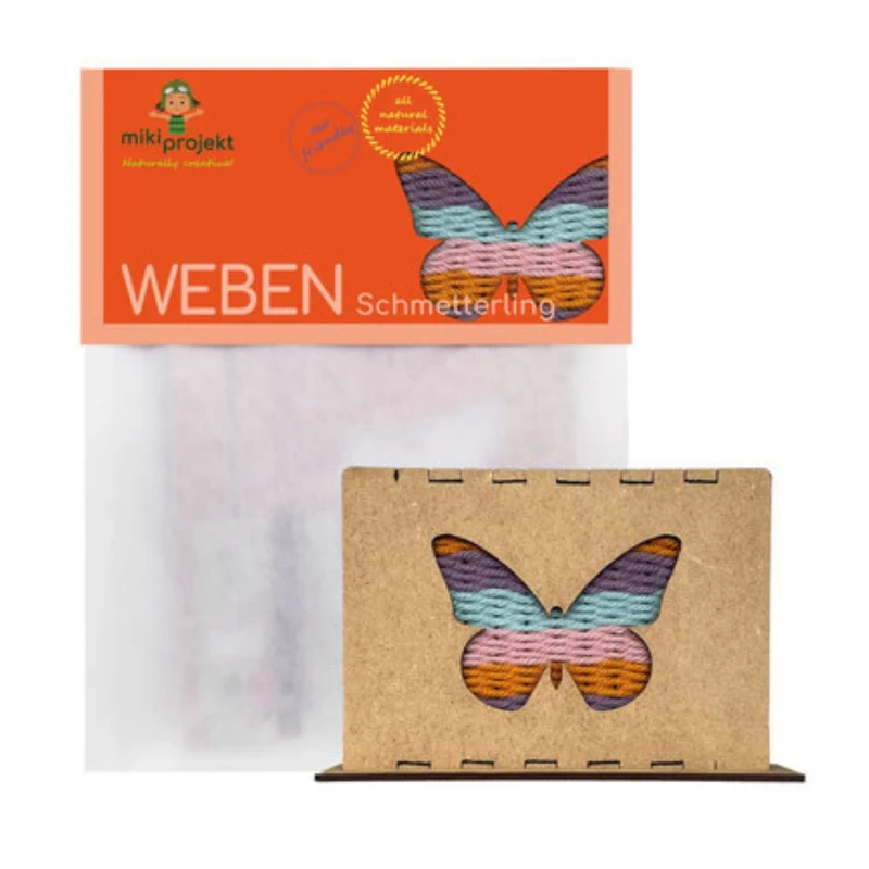 Bastelset Schmetterling - Weben für Kinder