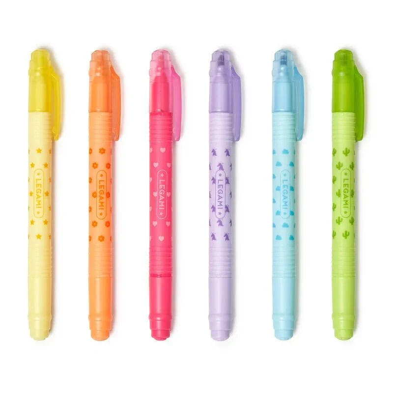 Magic Highlighters - Set mit 6 löschbaren Textmarkern