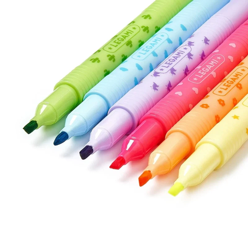 Magic Highlighters - Set mit 6 löschbaren Textmarkern