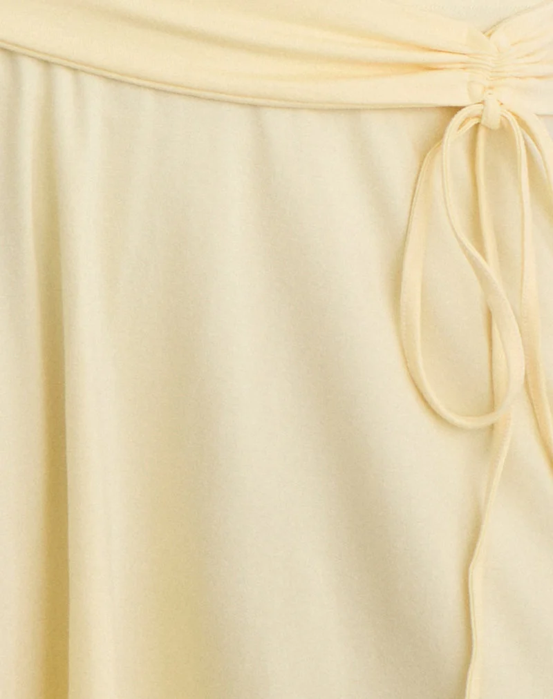 Joonmir Midi-Rock aus Rayon-Jersey in der Farbe „Lemon“