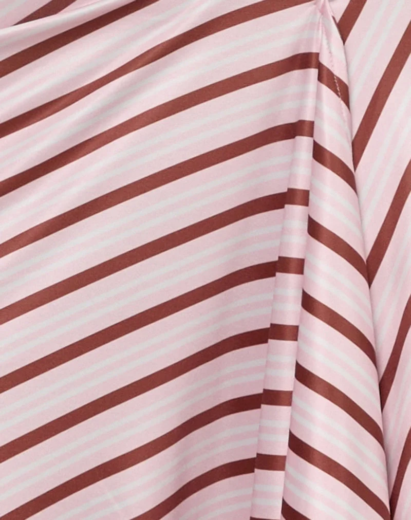 Esmeray Midirock aus Diagonalstreifen Rosa