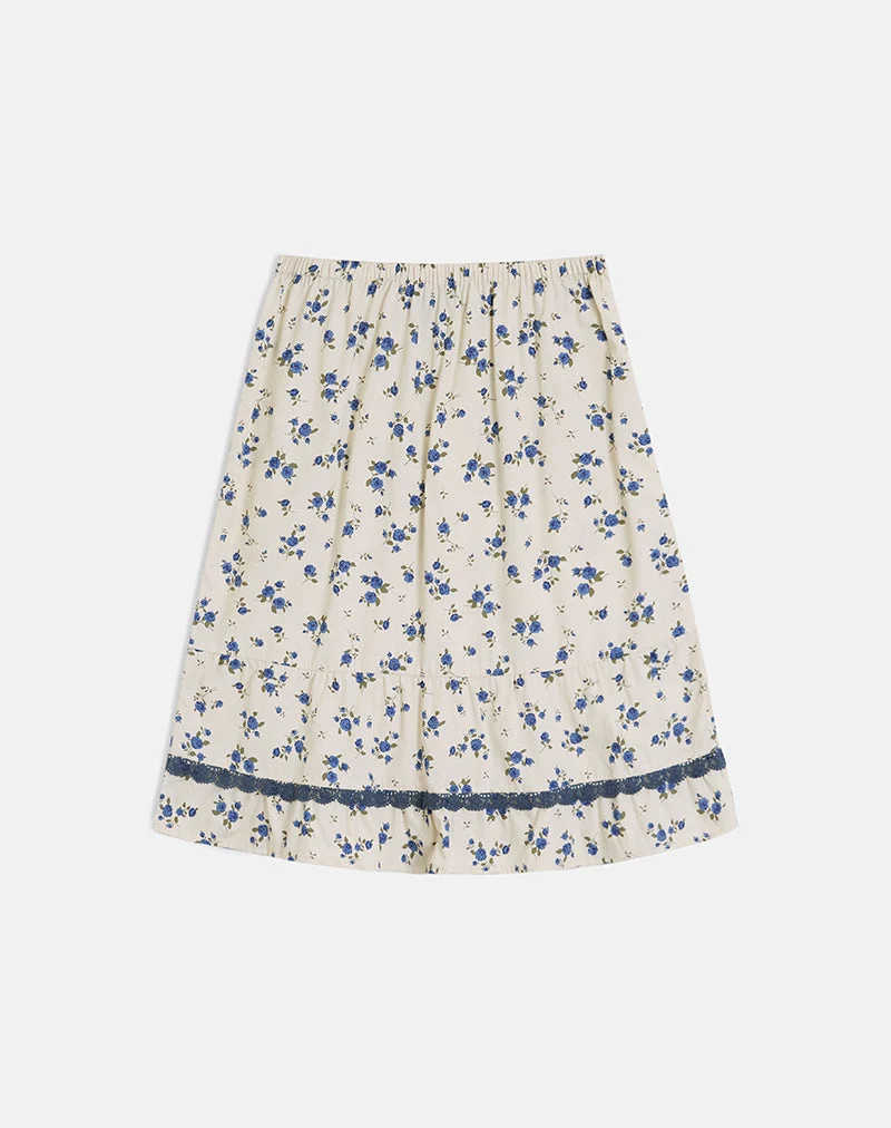 Ilaria Midirrock in „Ditsy Leaf Rose Navy“