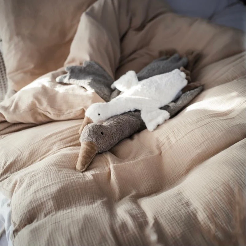 Kuscheltier Gans grau mit Wärmekissen - klein