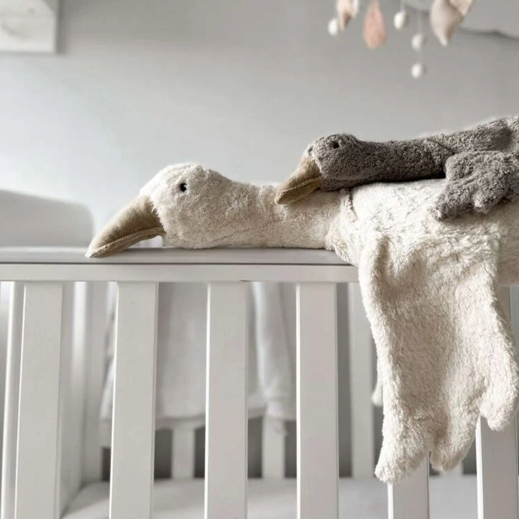 Kuscheltier Gans grau mit Wärmekissen - klein