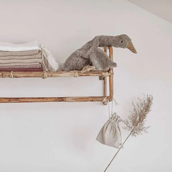 Kuscheltier Gans grau mit Wärmekissen - klein