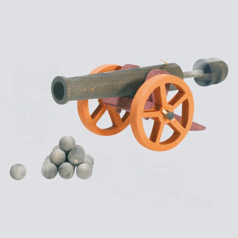 Ostheimer Kanone groß mit 10 Kugeln
