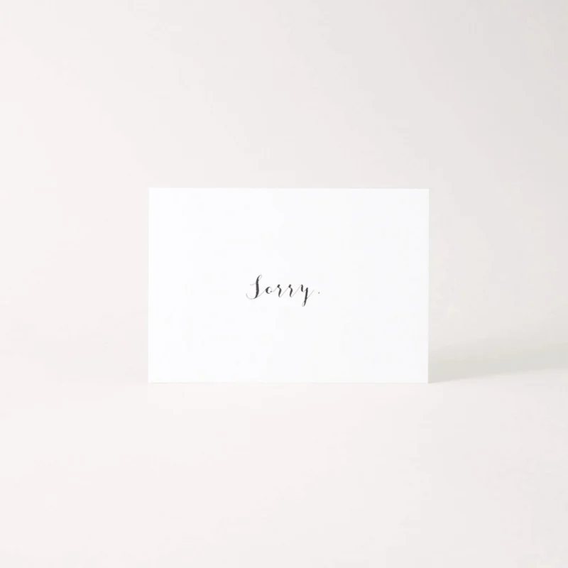 Mini Postkarte "Sorry"