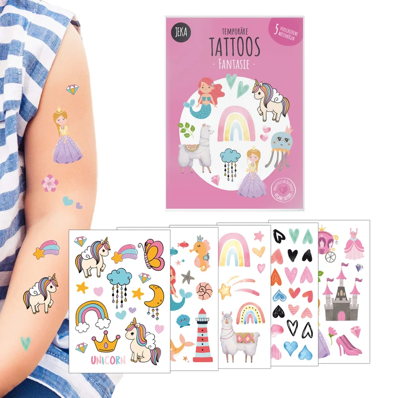 Kindertattoo-Set Fantasie