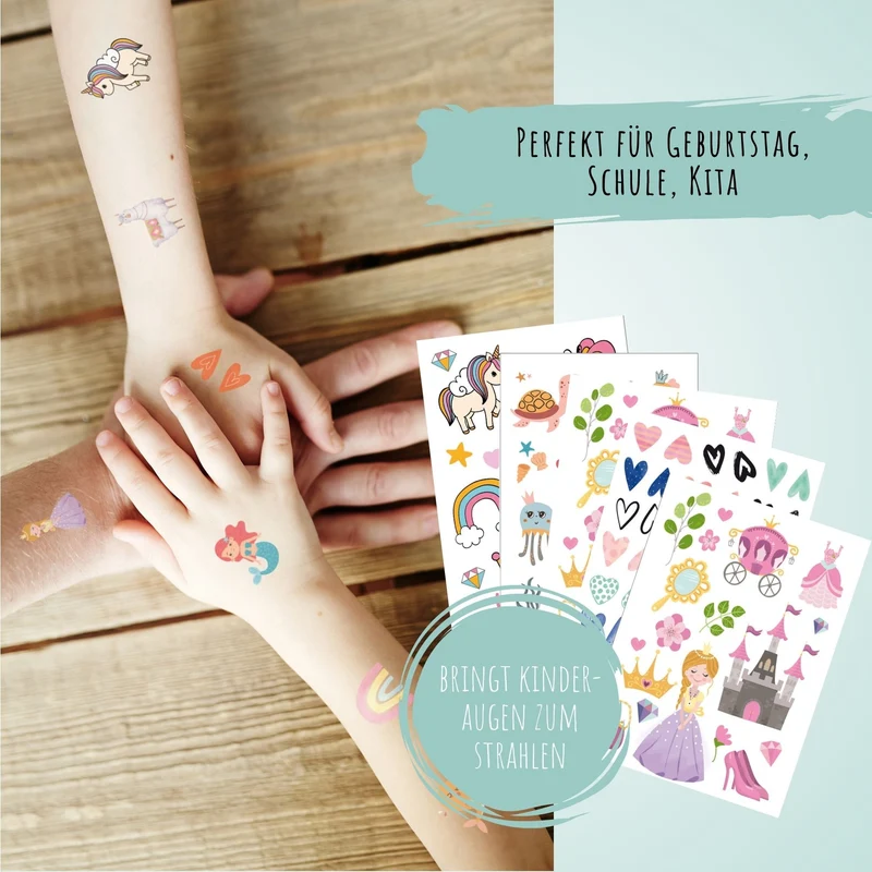Kindertattoo-Set Fantasie