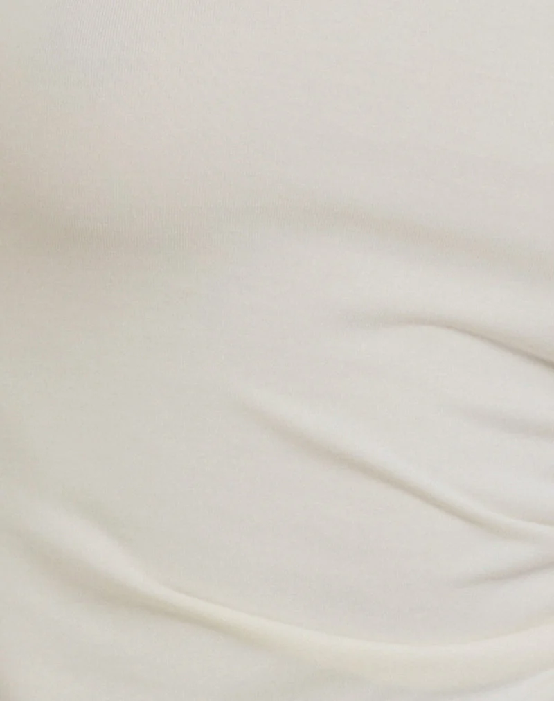 Lasya Langärmeliges Top in Off White