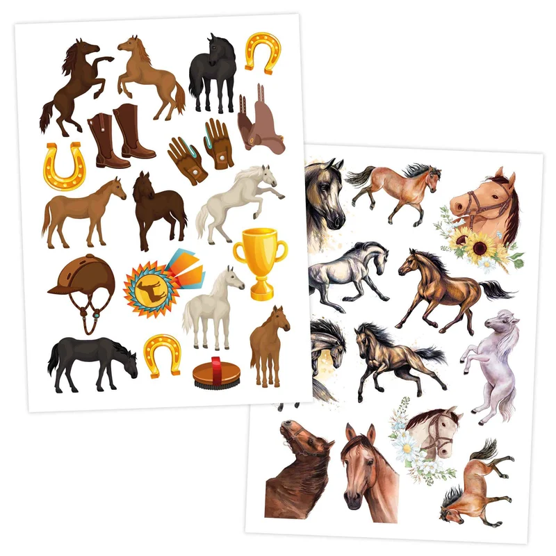 Papierdrachen Kindertattoos Pferde