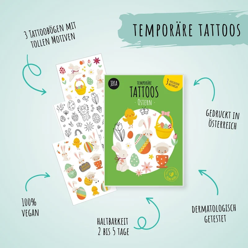 Ostern Kindertattoos