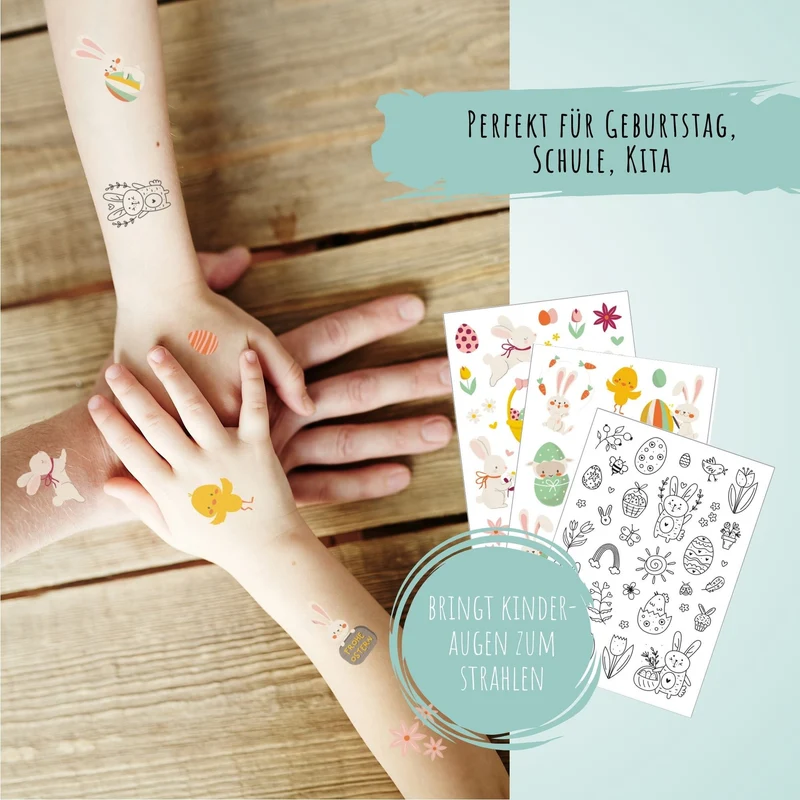 Ostern Kindertattoos