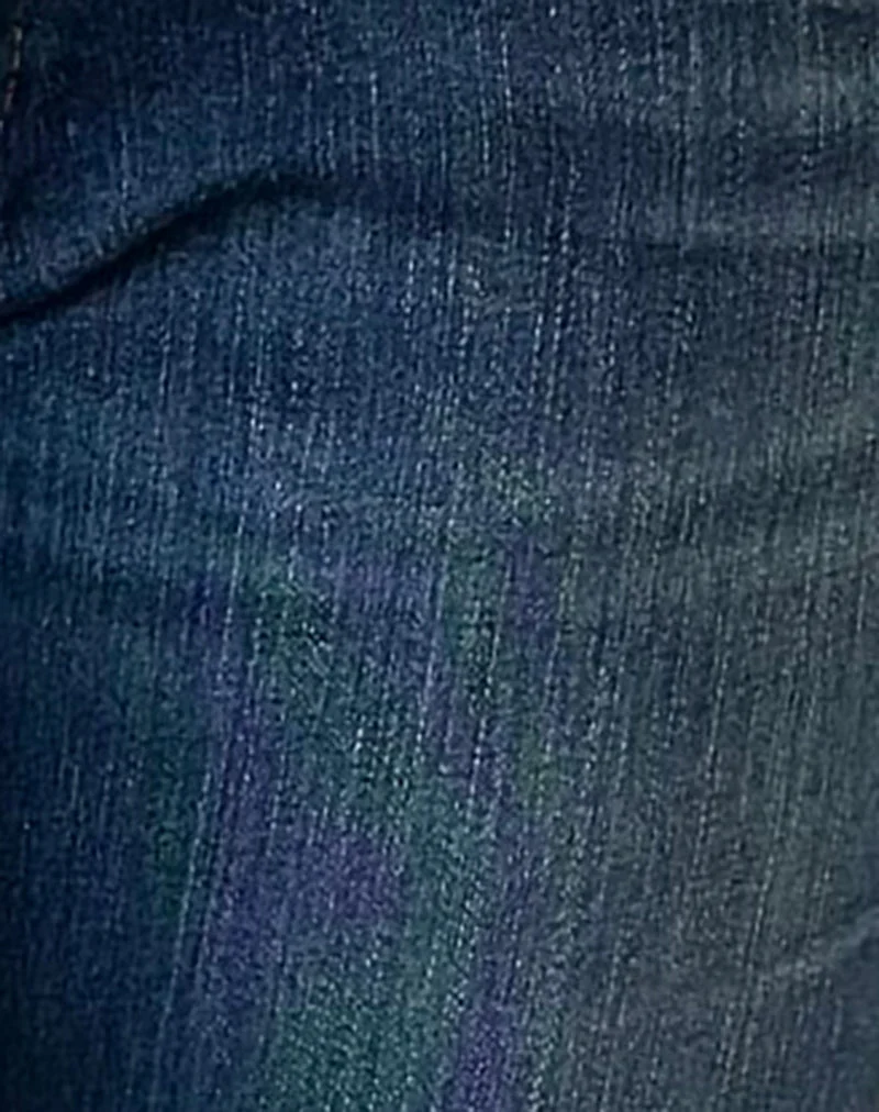 Stretch-Skinny-Jeans mit extrem niedriger Leibhöhe in Dunkelblau