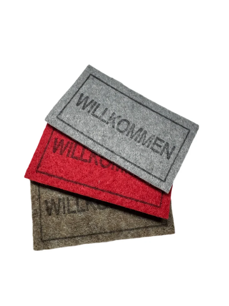 Fußmatte Wichteltüren Filz verschiedene "Willkommen"