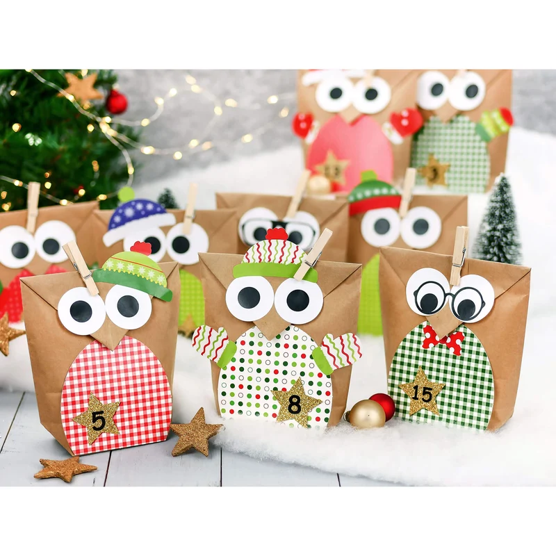 DIY Eulen Adventskalender Papierdrachen