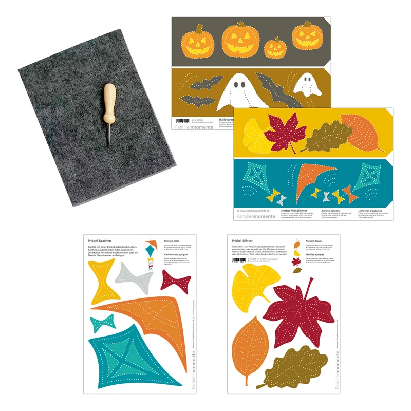 Prickeln für Kinder - Prickelset Herbst