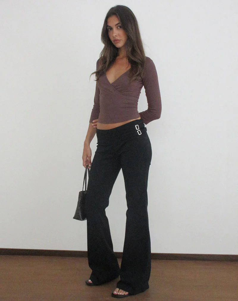Mardhu-Hose mit doppelter Schnalle in Tailoring Black