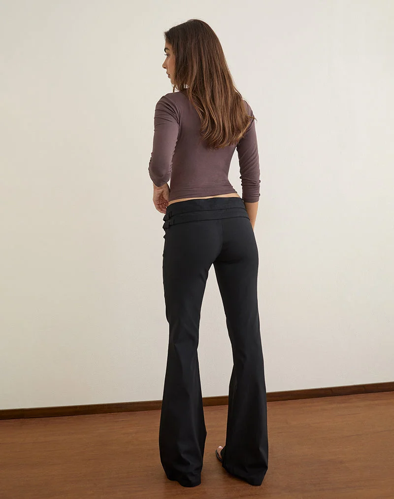 Mardhu-Hose mit doppelter Schnalle in Tailoring Black