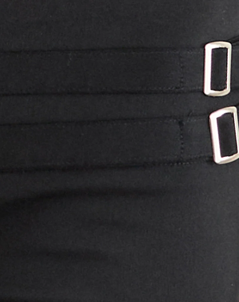 Mardhu-Hose mit doppelter Schnalle in Tailoring Black