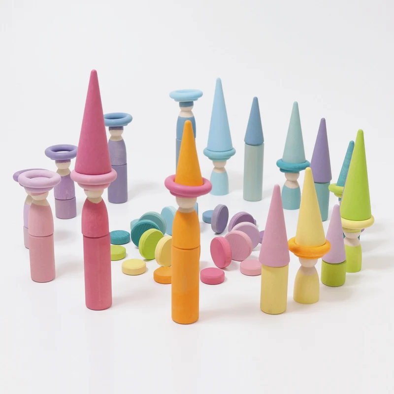 Grimms 10574 Steckspiel Kleine Walzen Pastell
