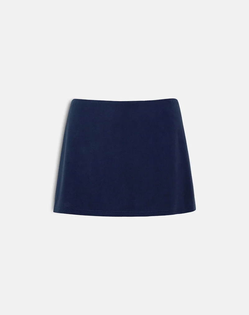 Namya Mini-Skort aus Cupro Navy