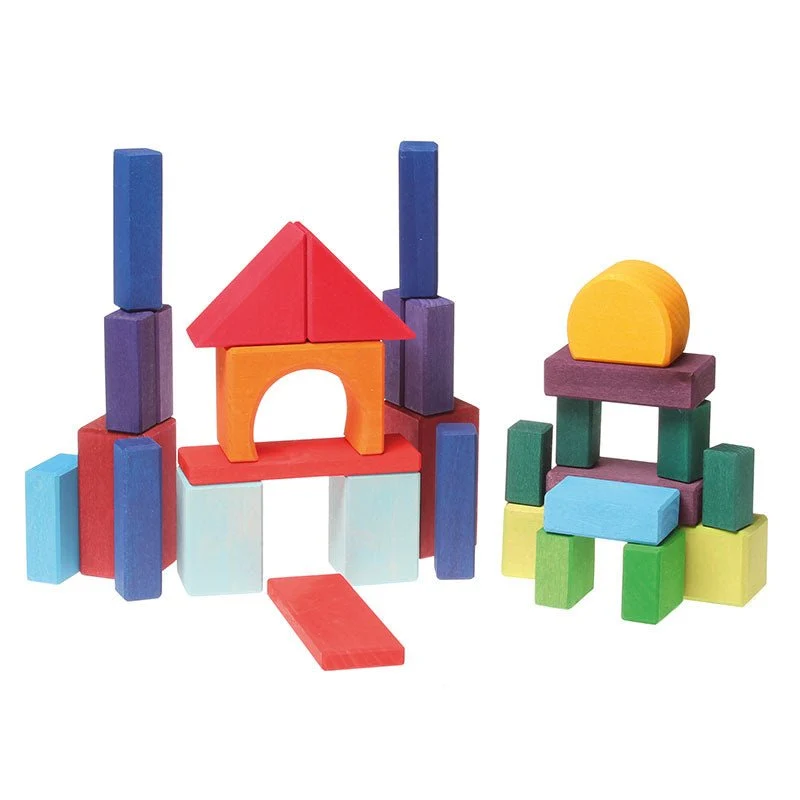 Grimms 10130 Bausteine 30 bunte Geo-Klötze