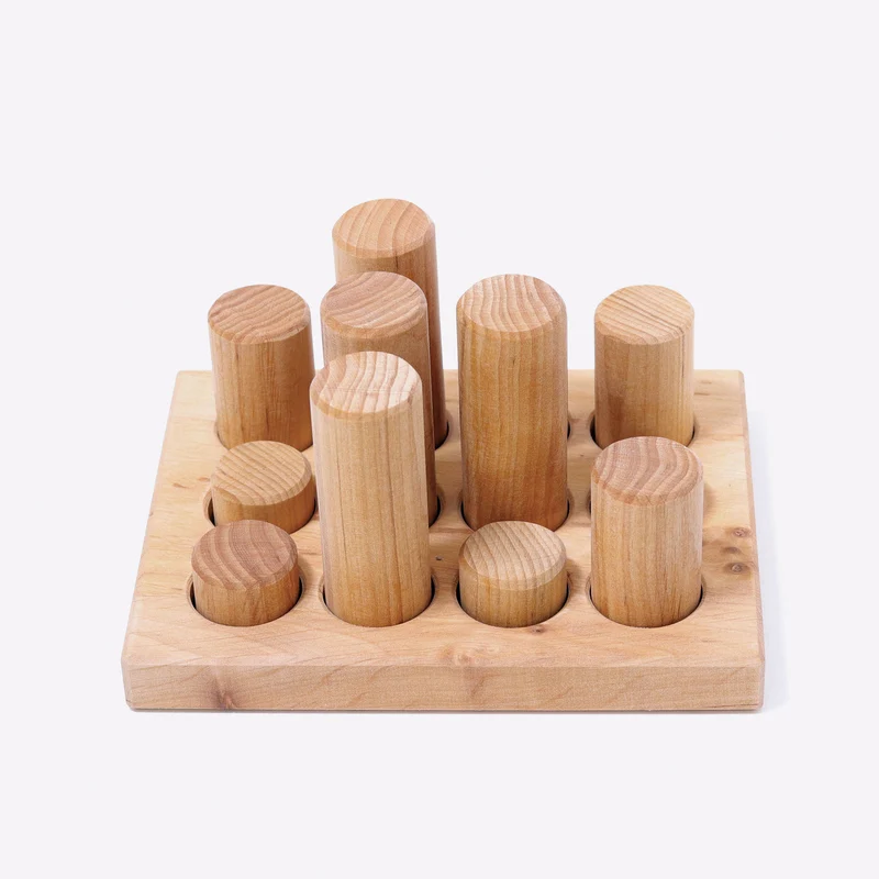 Grimms 10573 Steckspiel Kleine Walzen Natur