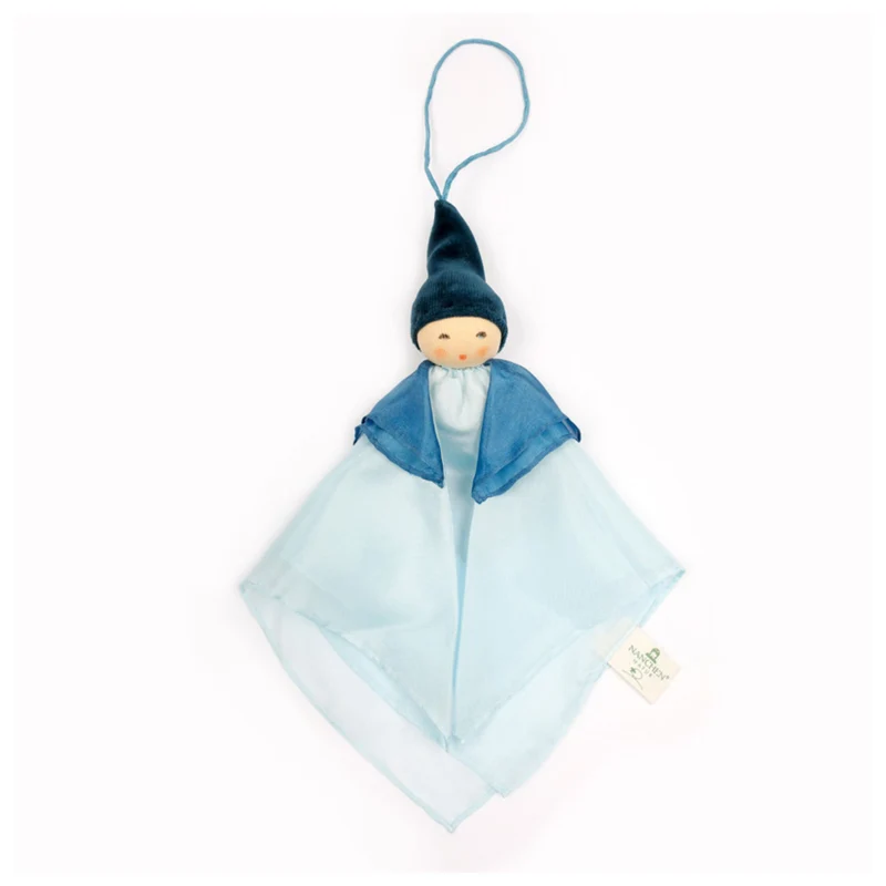 Nanchen 184004 Seidenpuppe Schmusetuch Wiegenfee blau