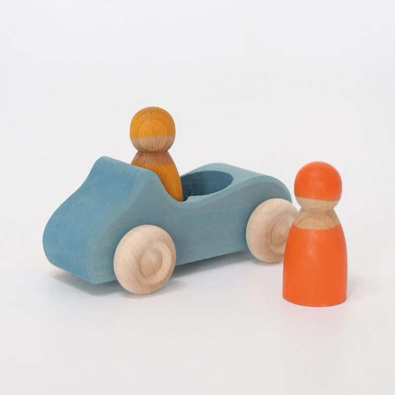 Grimms 09307 Großes Cabrio blau mit zwei Männlein