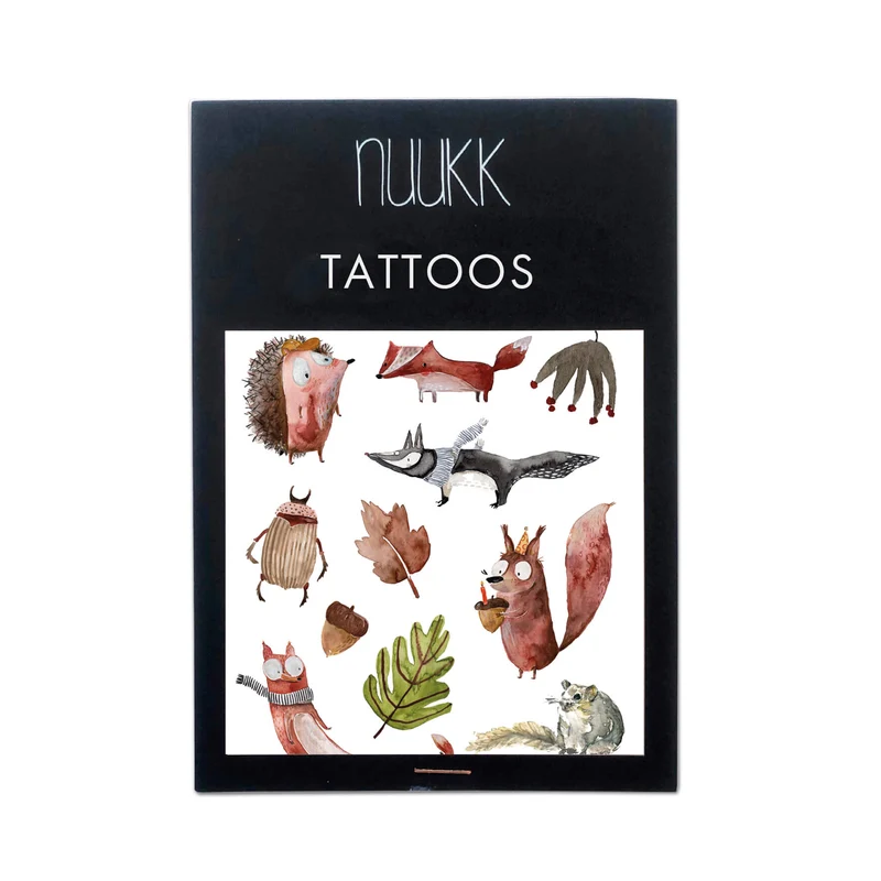Nuukk Kindertattoo Herbstwald