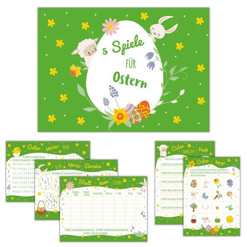 Osterspiele-Set für die ganze Familie