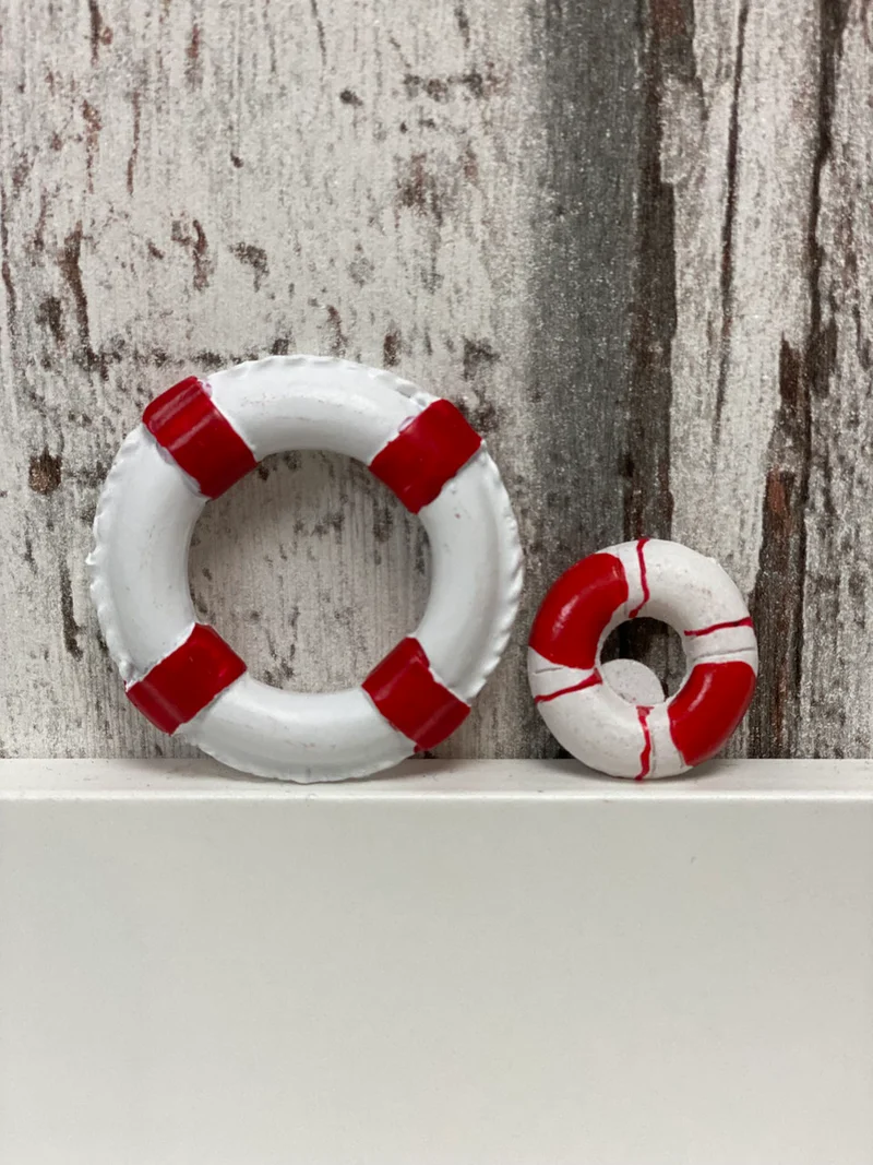 Rettungsring rot / weiß Miniatur