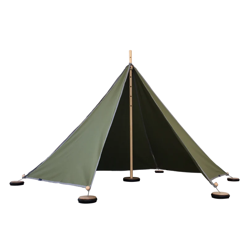 Abel tent 06676 Spielzelt, Zimmerzelt in Grün mit Gewichten und Heringen