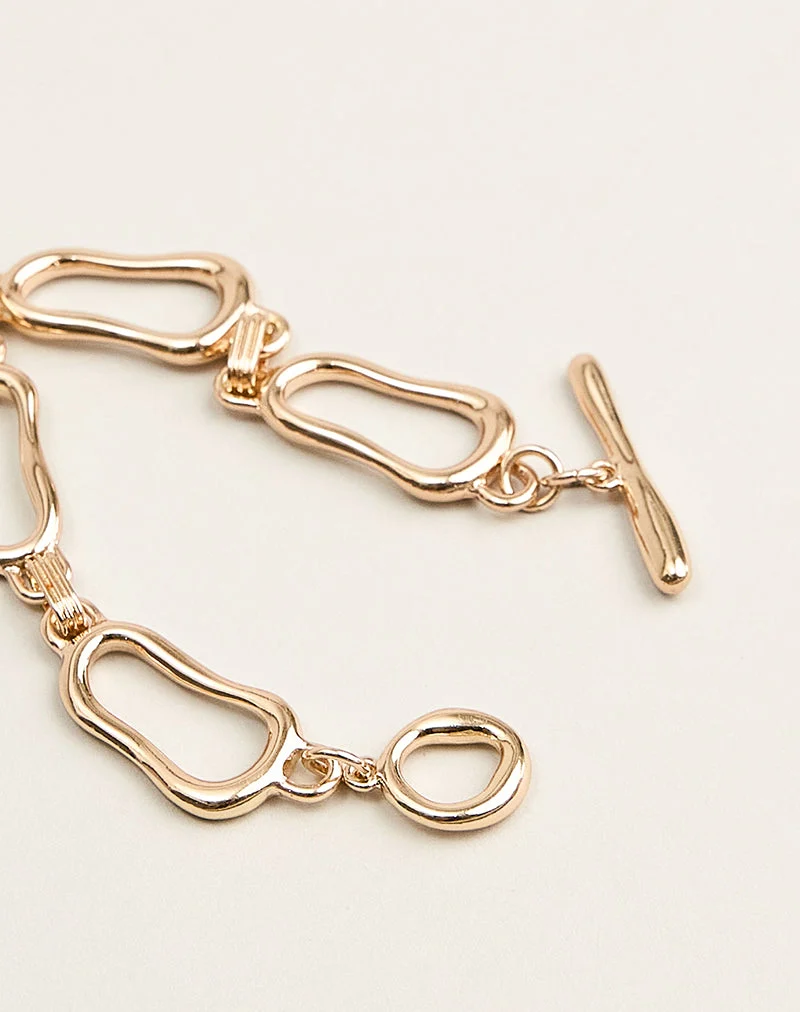 Vergoldetes Armband in Form eines Motivs