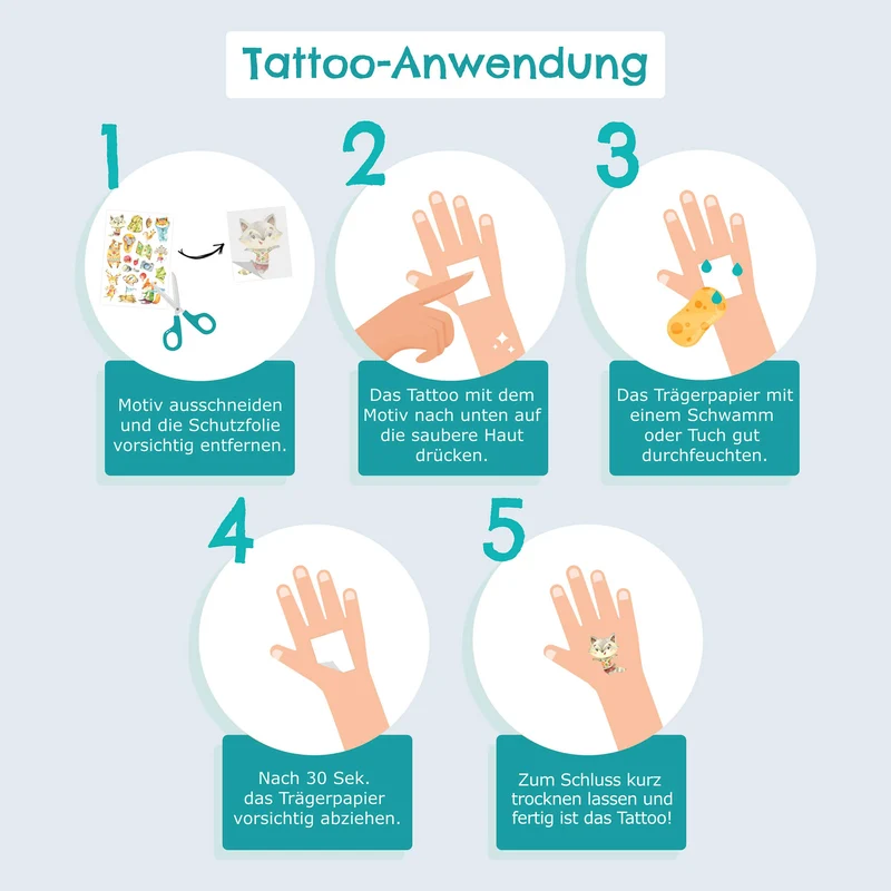 Kindertattoo Bibi und Tina