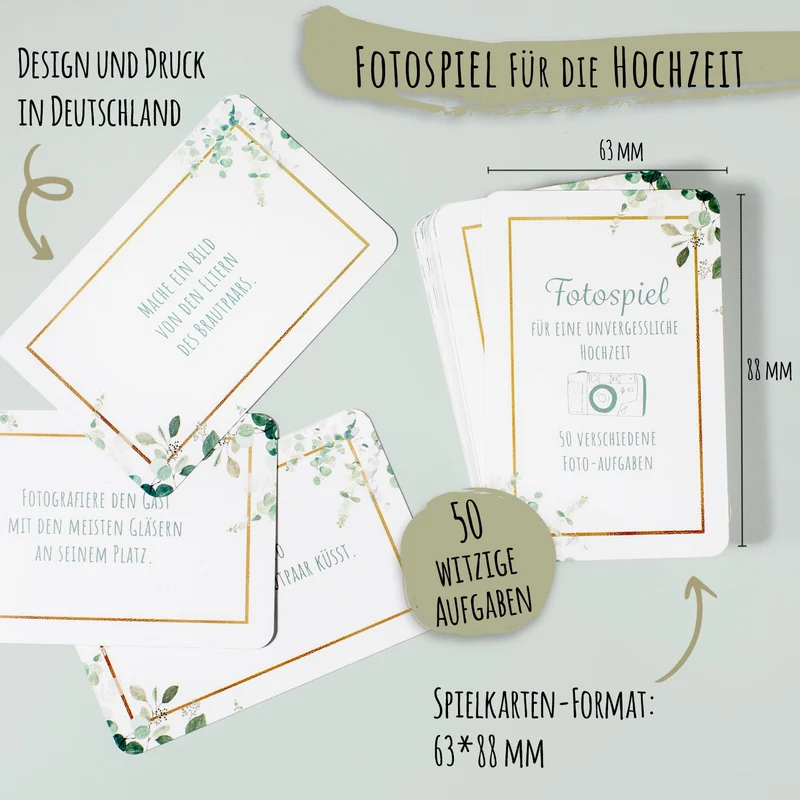 Fotospiel Hochzeit - 50 Fotoaufgaben