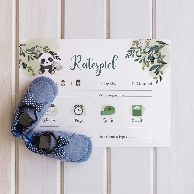 Babyparty Spiele-Set Koala