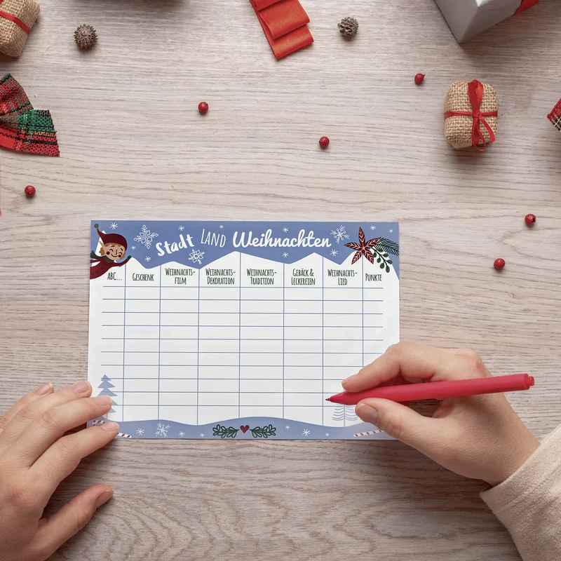 Weihnachtsspiele-Set Elf